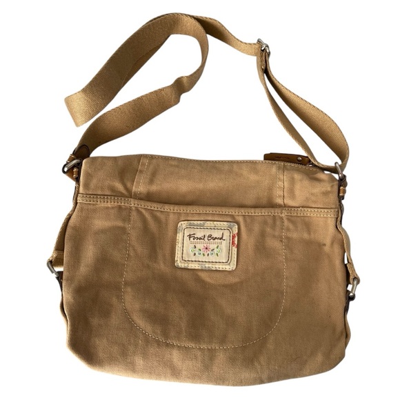 Fossil Handbags - Vintage Y2K Fossil Medium Tan Messenger Bag